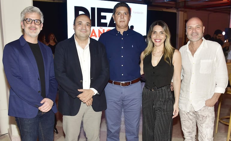 Álvaro Chaparro, Bruno Genaci, José Osorio, Jessica Ortiz y Javier Lacognata.  