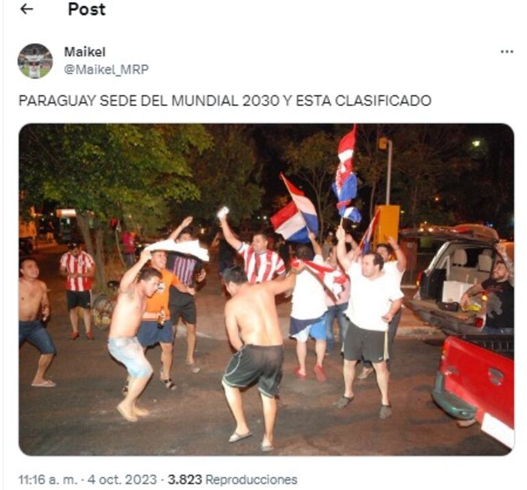 Memes de la clasificación de Paraguay 2030.