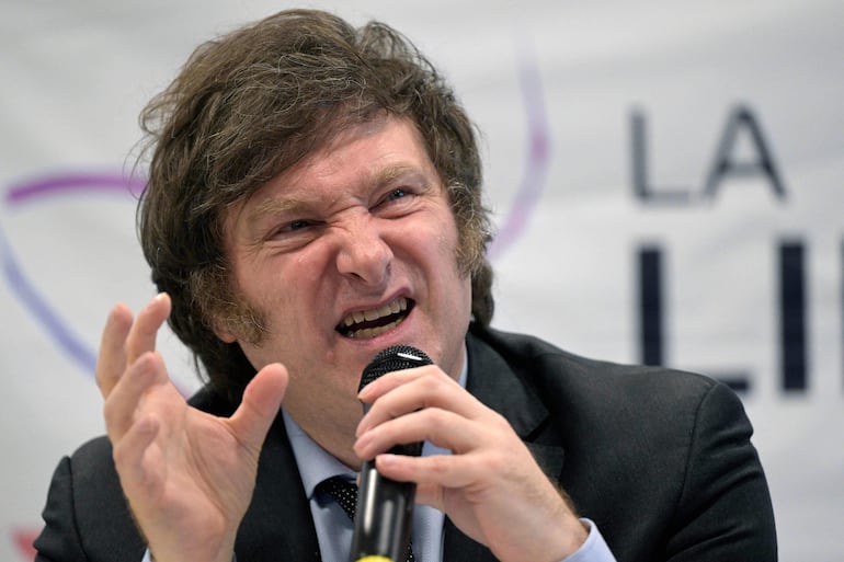 El candidato a presidente por La Libertad Avanza, Javier Milei.