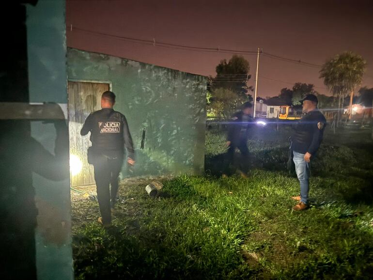 Procedimiento policial en Luque.