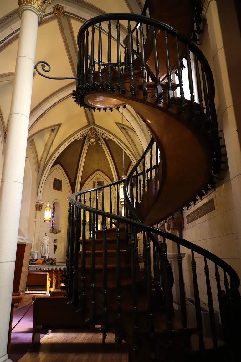 Escalera milagrosa de la capilla de Loretto.