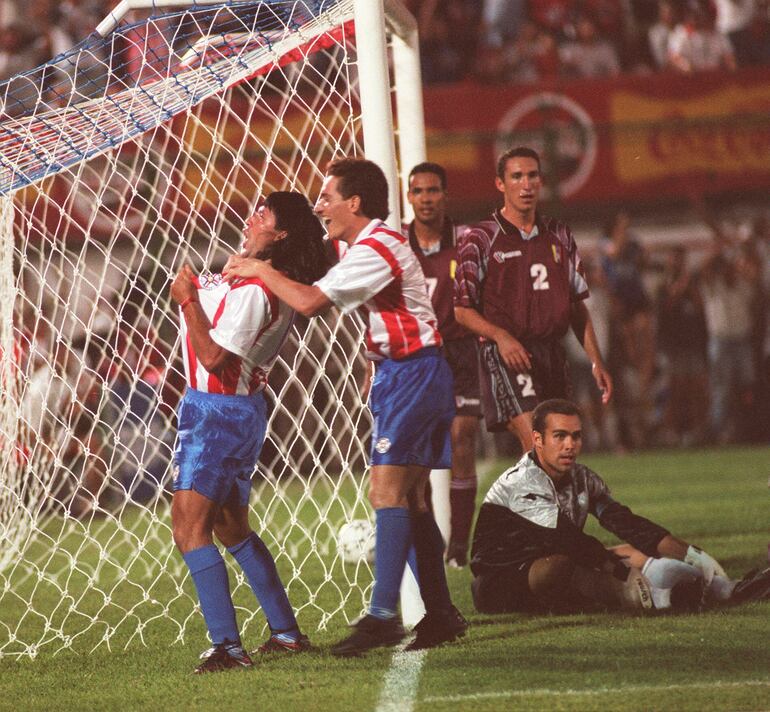 Torres marcó su único gol con la Albirroja en el juego ante Venezuela.