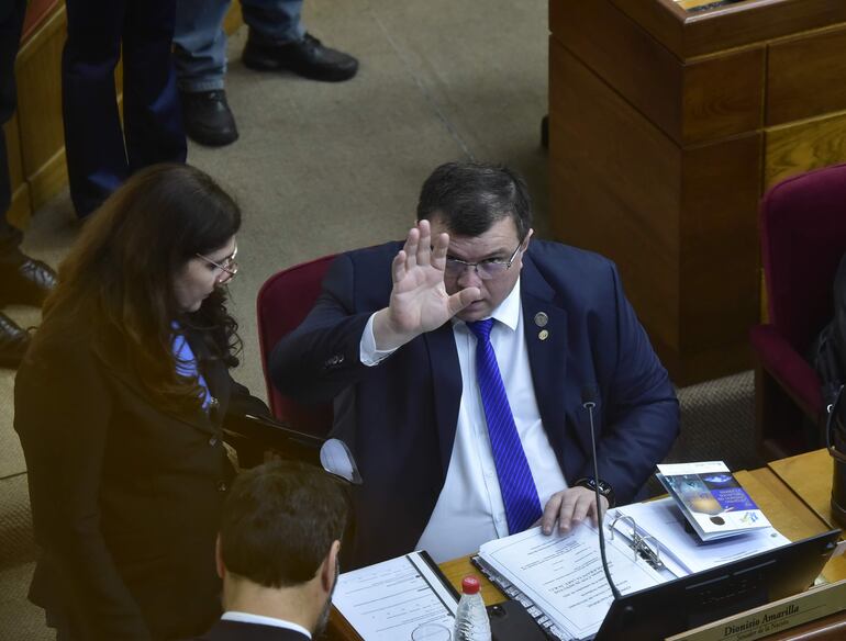 Sesion de la camara del Senado en el Congreso Nacional Dionisio Amarilla
Hoy 06 de Setiembre de 2023
Gustavo Machado