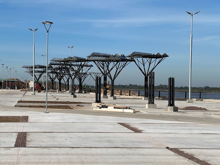 Parque lineas Costanera Sur de Asunción.