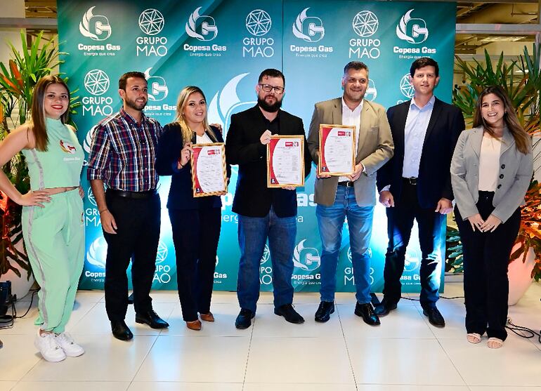 La empresa Copesa Gas recibió de Bureau Veritas la Certificación ISO 9001:2015.