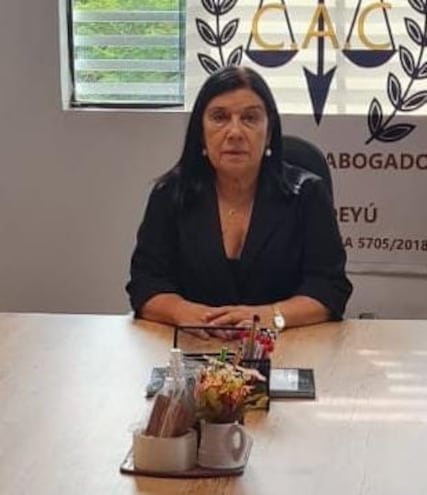 Elsa Arellano, titular del Colegio de Abogados de Canindeyú.