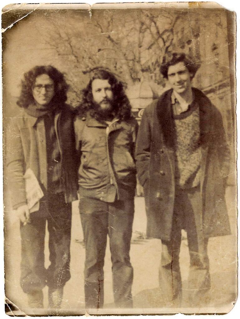 Roberto Bolaño, Álvaro y Bruno Montané, 1977.