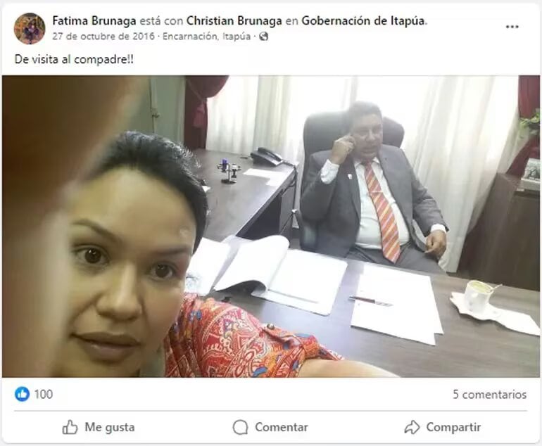 Fátima Brunaga y su hermano, el diputado  cartista Christian Brunaga.