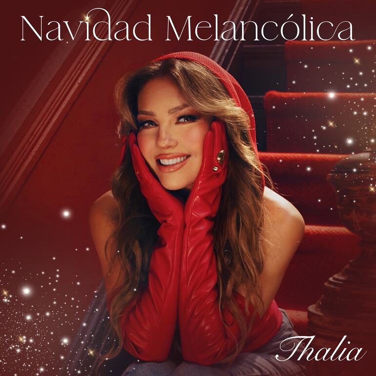 Con esta imagen, Thalía anunció el próximo lanzamiento de su disco "Navidad  Melancólica".