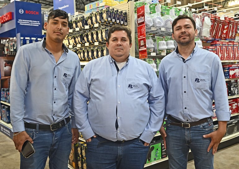 Fabián Acosta, Aldo Silva y Luis Silva.