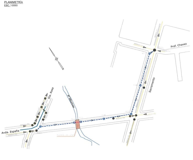 Proyección de la obra por parte de la Essap.