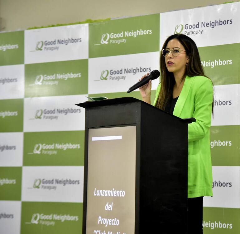 Paula Velilla, presidente de Good Neighbors Paraguay.