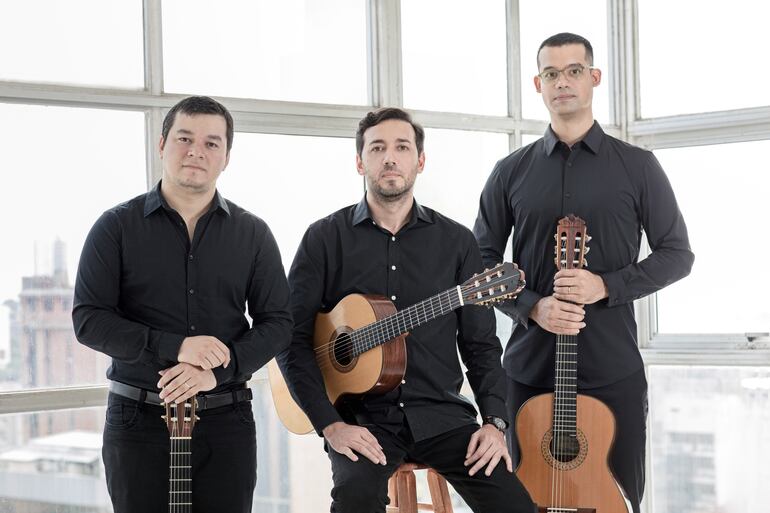 Mbaraká Trío: Favio Rodríguez, Rodrigo Benitez Vargas y José Carlos Cabrera.