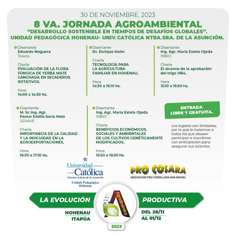 Jornada Agroambiental en Agrodinamica 2023