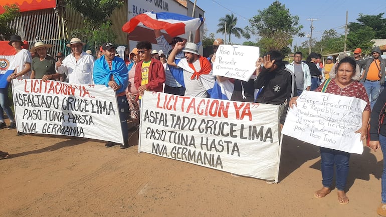 En Lima se movilizan para exigir obra vial y puente sobre el río Aguaray