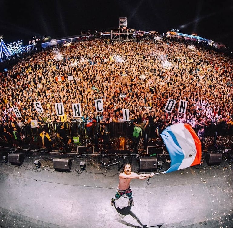 Steve Aoki en Paraguay.