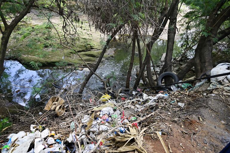 Arroyo Mburicaó de Asunción. (Foto ilustrativa).