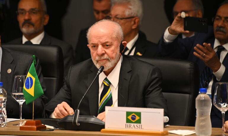 Luiz Inacio Lula da Silva, presidente de Brasil.