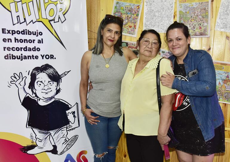 Luz Román, Anastasia Torres y Noelia Ferreira.