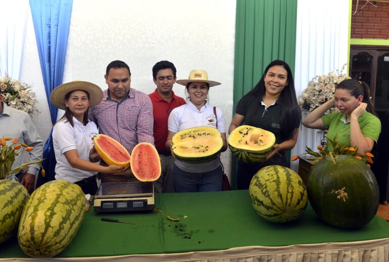 Las variedades de sandías expuestas en anteriores ediciones de la expo.