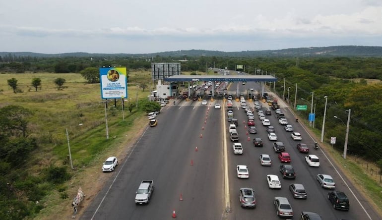 Preparan un plan de contingencia en el peaje de Ypacaraí.