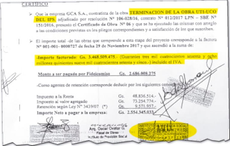 Documento con fecha 29 de diciembre de 2017 firmado por el actual presidente de la previsional.