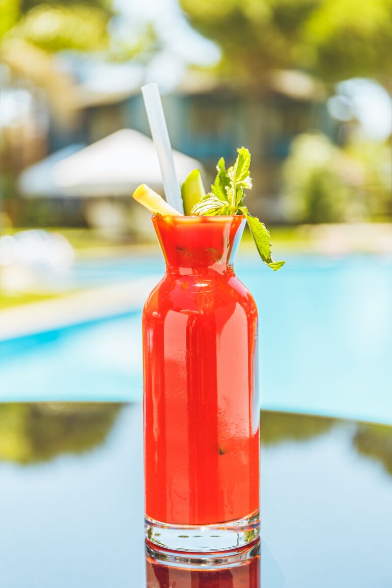 El Bloody Mary es perfecto para una tardecita calurosa de verano junto a la pileta.