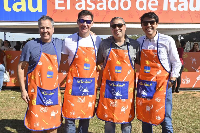 Nicolas García del Río, Daniel Allgayer, Gustavo Spranger y Federico Arana.