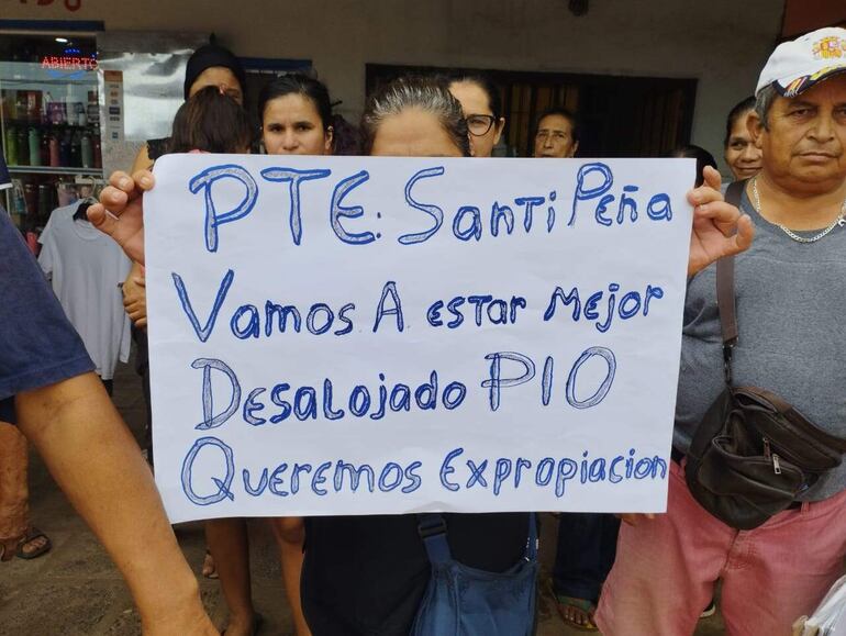 Ocupantes del asentamiento 29 de agosto de Ypané exigen rechazo del veto y autorizar la expropiación de unas 28 hectáreas.