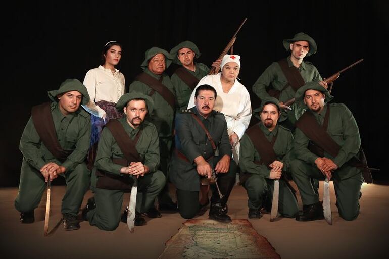 Imagen del elenco que subirá a escena con esta nueva puesta teatral.