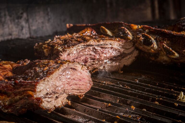 Asado a la parrilla.