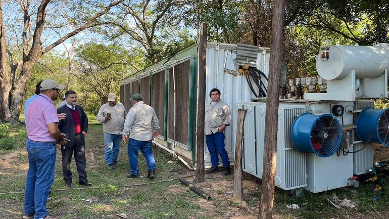 Las procesadoras de criptoactivos estaban funcionando en dos contenedores y un transformador de 2000 KVA.