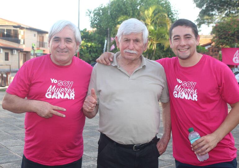 Ramón Gómez Verlangieri, Optaciano Gómez Verlangieri y el diputado Pedro Gómez.