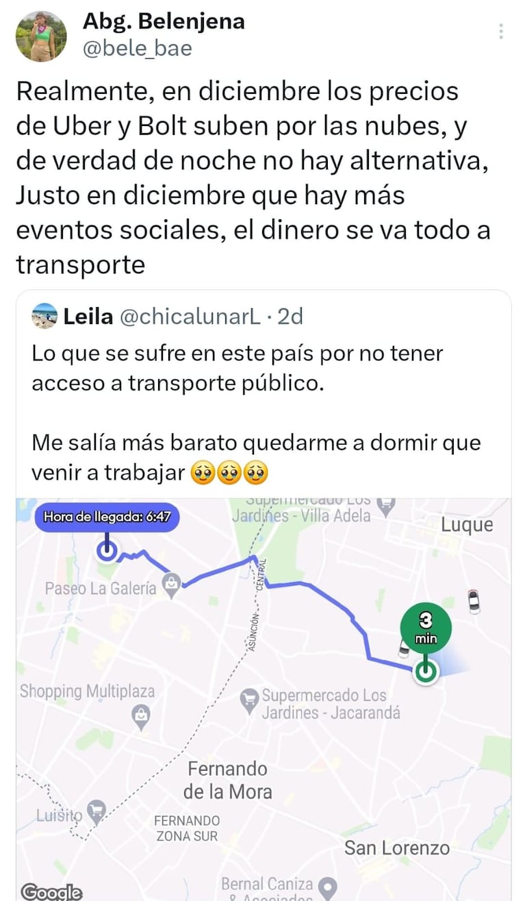 Viajes más caros en Uber y Bolt generan quejas masivas en las redes sociales