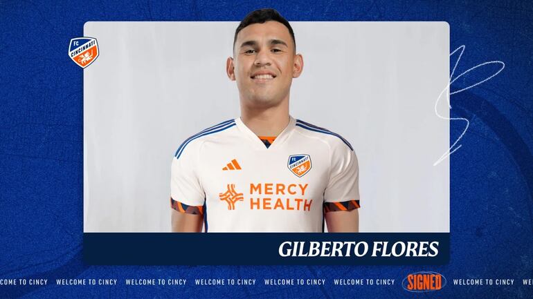 El FC Cincinnati anunció oficialmente el fichaje de Gilberto Flores.