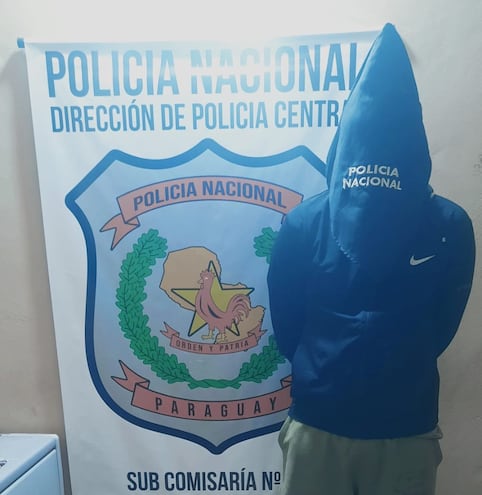 Este joven de 21 años fue detenido en Capiatá y estaría vinculado a un caso de homicidio.