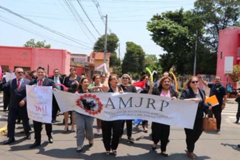 Movilización de jueces, camaristas y funcionarios judiciales.