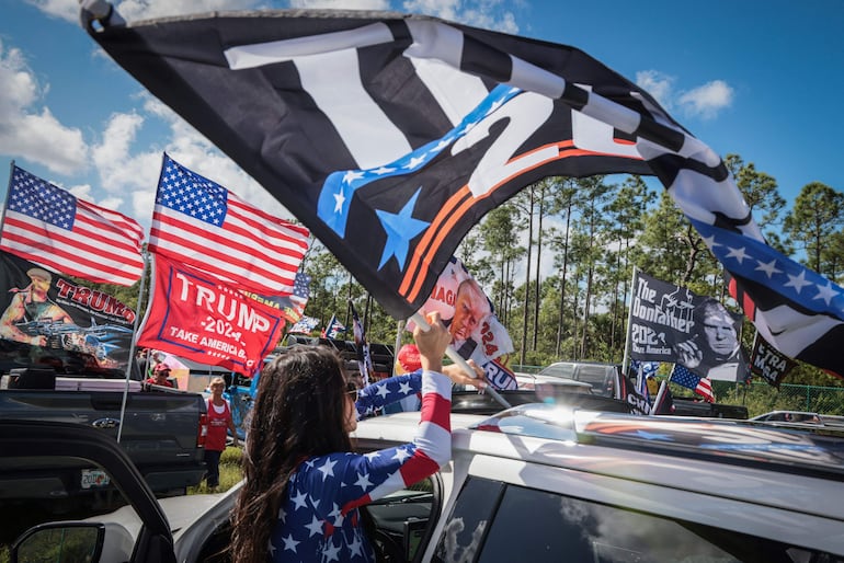 Seguidores de Donald Trump, en el estado de Florida.