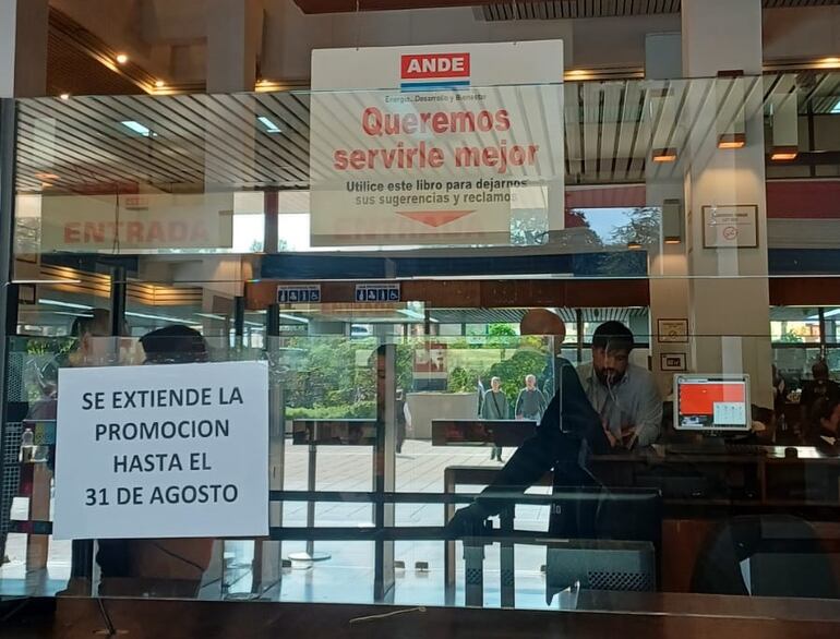 La ANDE extiende por todo agosto el plazo para acogerse a la campaña "Ñande ahorro".