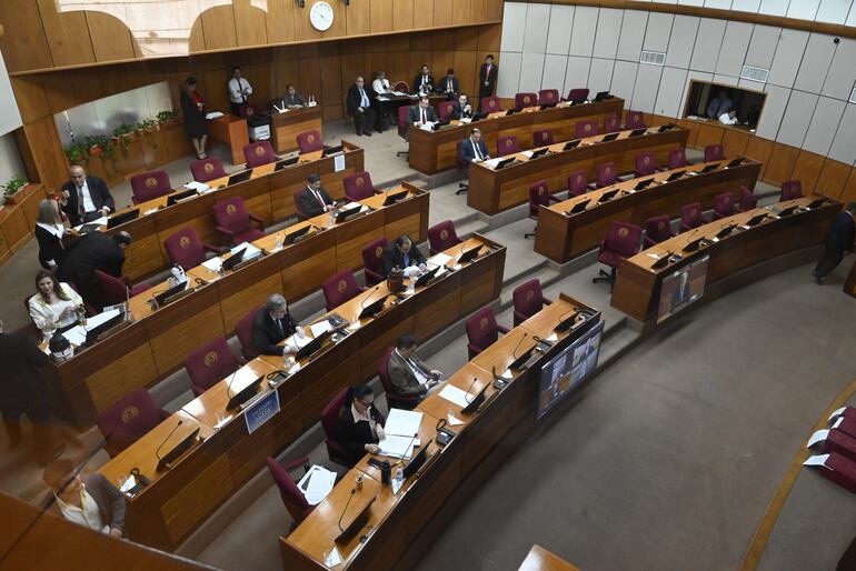 Sesión ordinaria de la Cámara de Senadores.