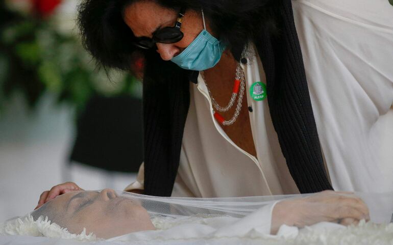 Wilma Petrillo, durante el funeral de Gal Costa celebrado en la Asamblea Legislativa de Sao Paulo, Brasil.