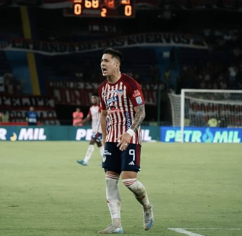 Guillermo Paiva marcó su primer gol con el Junior en el fútbol colombiano.