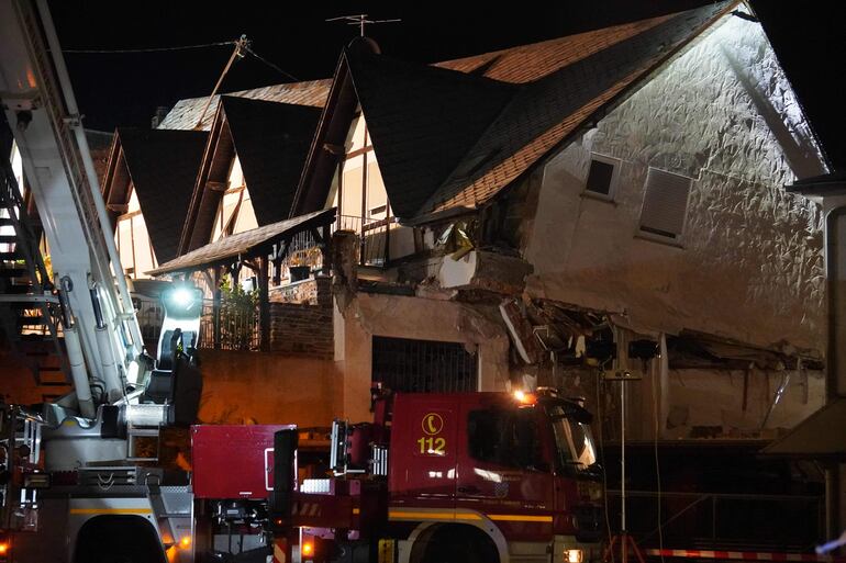 Hotel derrumbado en Kröv, Alemania.