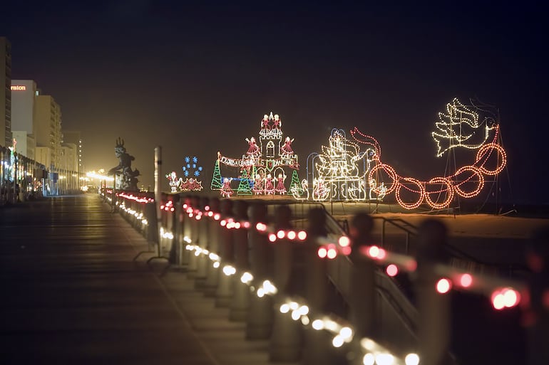 "Holiday Lights at the Beach".