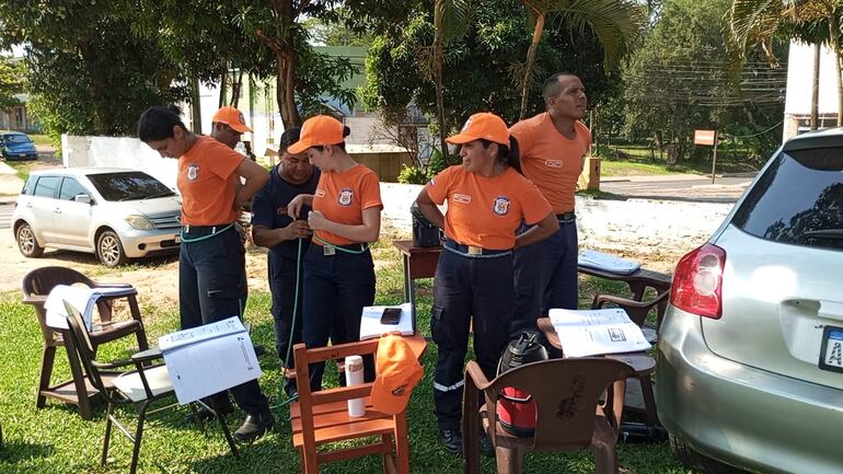 Los Bomberos se capacitan constantemente.