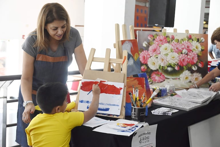 La muestra también conta con actividades para los chicos.