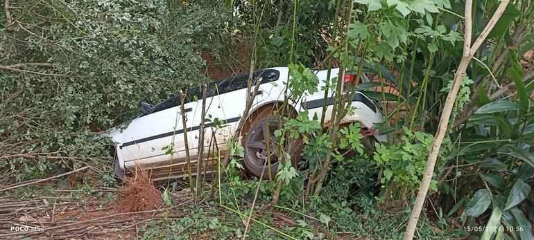 Hombre herido intentó huir pero fue a parar en una zanja en Pirayú.