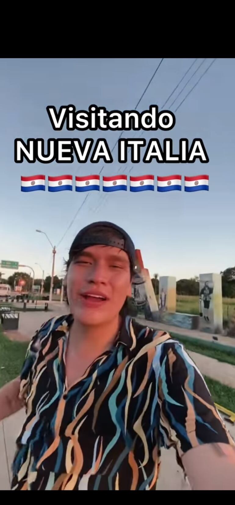 El tiktoker Luis dice estuvo por la ciudad de Nueva Italia.