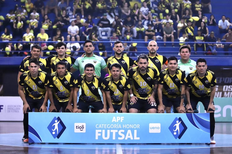 Equipo del Deportivo Recoleta, que se consagró campeón de la División de Honor del futsal.