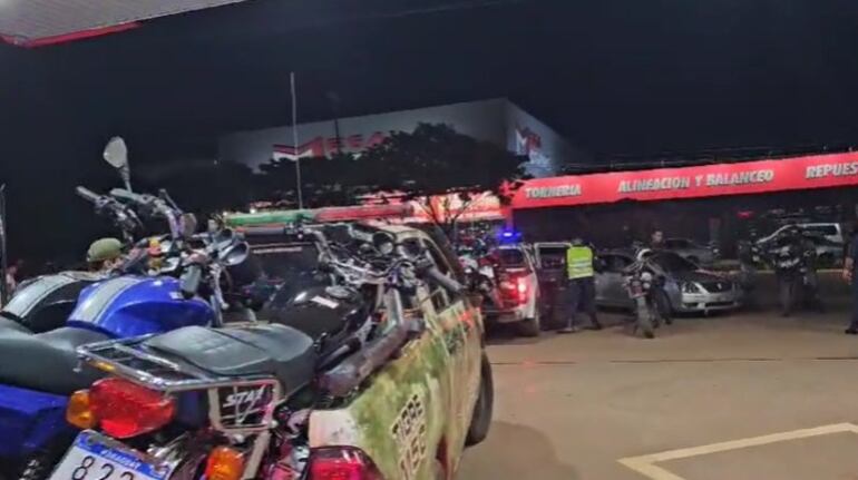 Las motocicletas fueron trasladadas en varias patrulleras a la Subcomisaría 3ª del barrio Santa Ana.